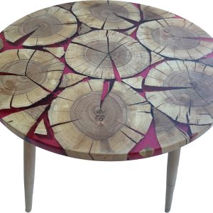 epoxy mizica z drevesa jablane