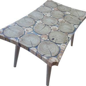 epoxy kostanj smreka mizica
